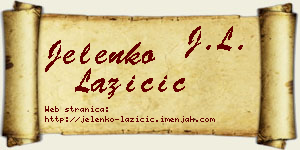 Jelenko Lazičić vizit kartica